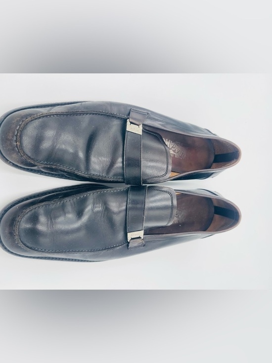 Men’s Ferragamo Leather Slip-On Loafers in dark brown size 11.5 main image 6